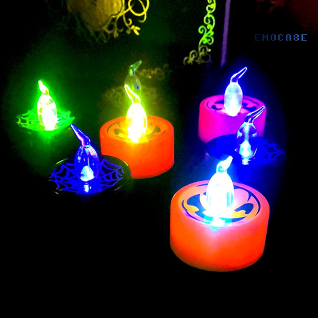 Đèn LED Hình Nến Có Thể Tái Sử Dụng Trang Trí Halloween