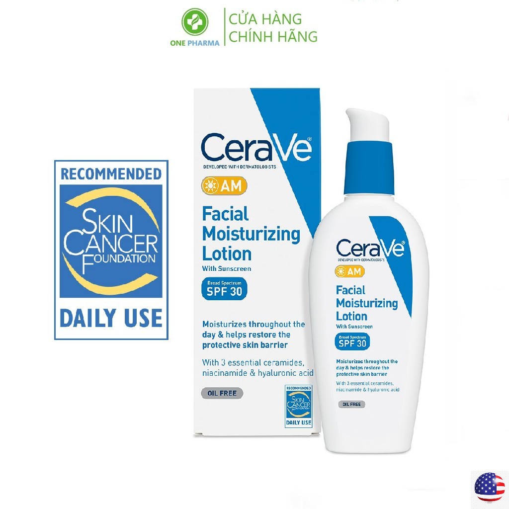 Bộ Kem dưỡng ngày và đêm Cerave AM-PM Facial Moisturizing Lotion SPF 30 89ml