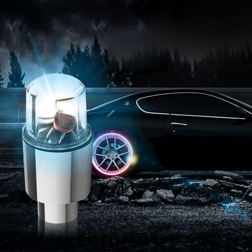 HOT WHEELS Đèn Led Gắn Van Bánh Xe Đạp Leo Núi / Xe Hơi Thời Trang