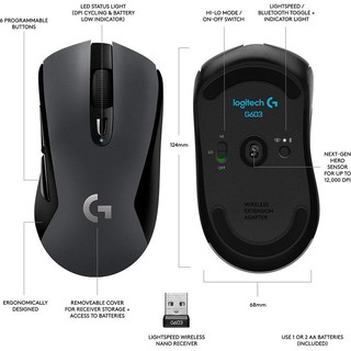 Chuột Logitech G603 Lightspeed Wireless