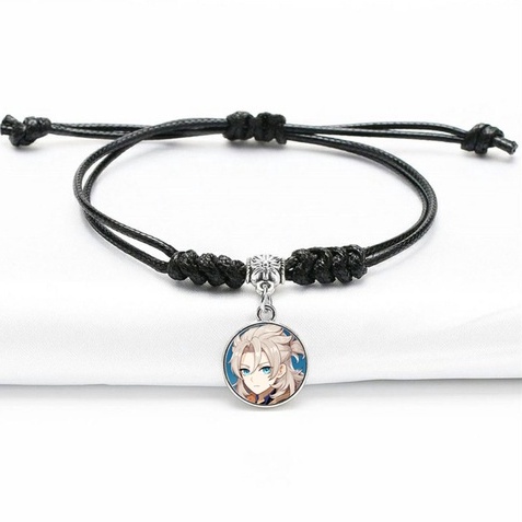 COMBO 4 món nhân vật ALBEDO game GENSHIN IMPACT standee lomo dây chuyền vòng tay anime chibi