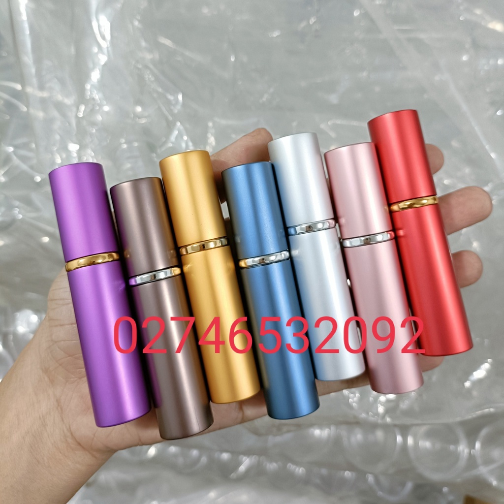Lọ Thủy Tinh Bọc Nhôm Chiết Nước Hoa Mini 8ml Siêu Xinh có 7 màu
