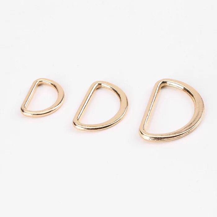 Set 10 vòng chữ D bằng hợp kim kẽm lấp lánh