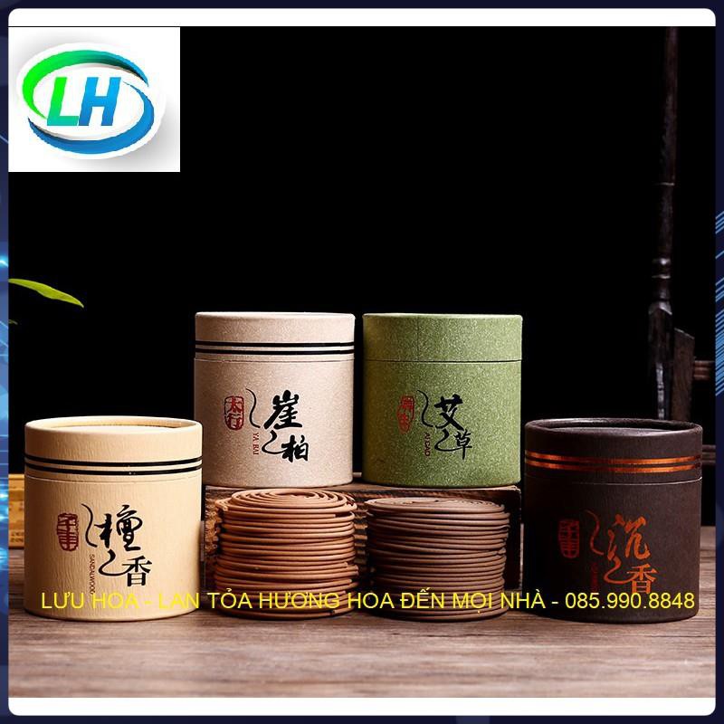 Nhang trầm hương , nhang cao cấp 50 đĩa thời gian cháy 4 giờ đựng trong hộp giấy kín - Hương thơm ngát
