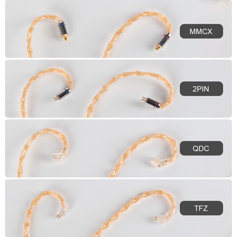 Dây Cáp Tai Nghe 8 Sợi MMCX/0.78mm 2Pin/QDC/TFZ Chất Lượng Cao