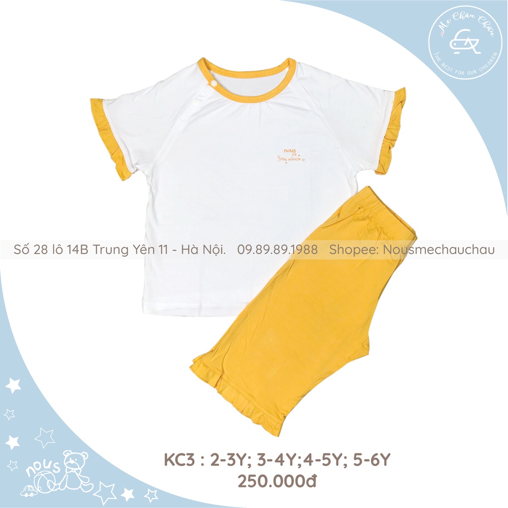 BỘ KIDS CỘC TAY CHO BÉ TRAI - BÉ GÁI 2021