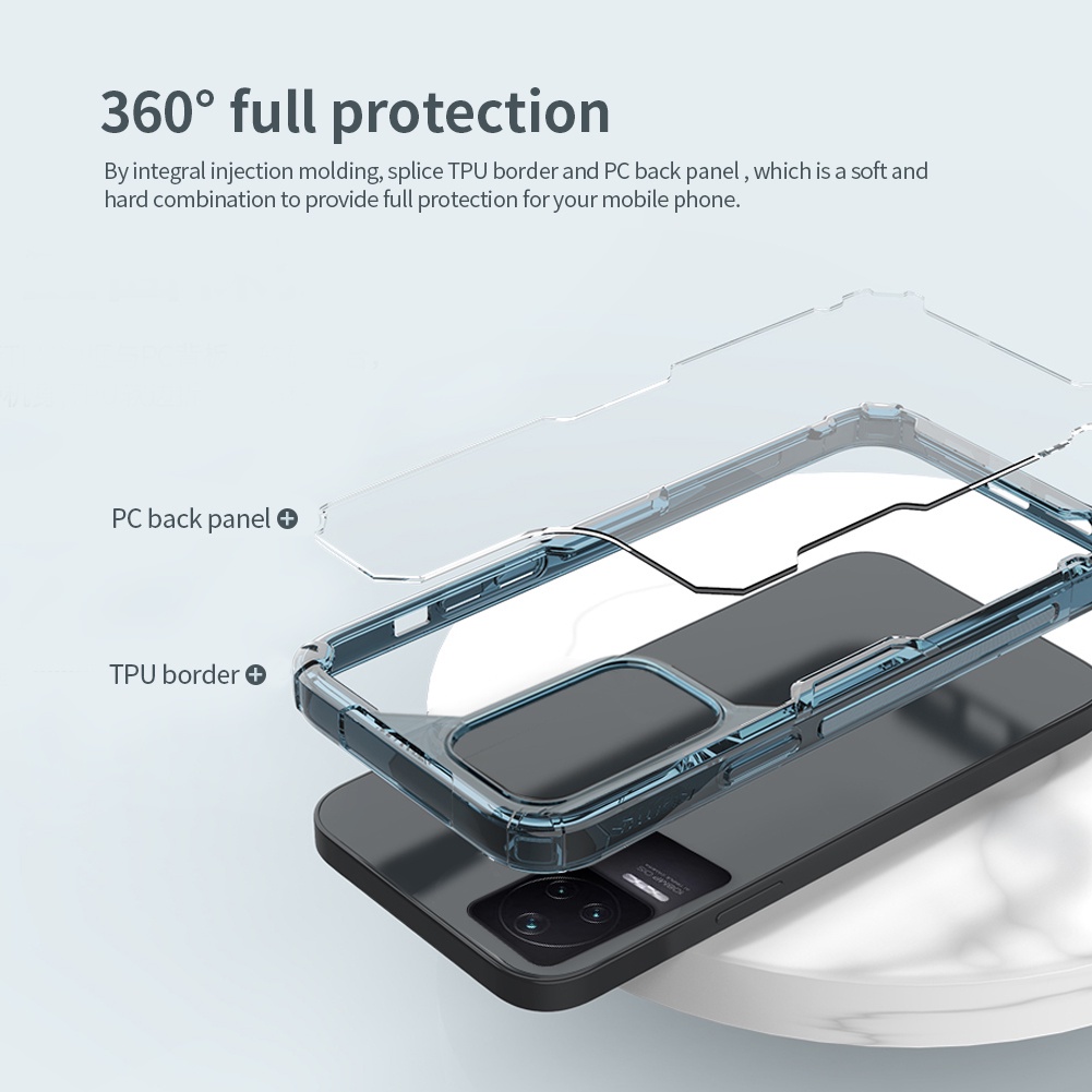 Ốp điện thoại Nillkin bằng tpu mềm trong suốt siêu mỏng chống sốc cho Xiaomi Poco F4