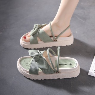 Xăng đan Đế Phẳng Phong Cách La Mã Thời Trang Mùa Hè Cho Nữ 2021