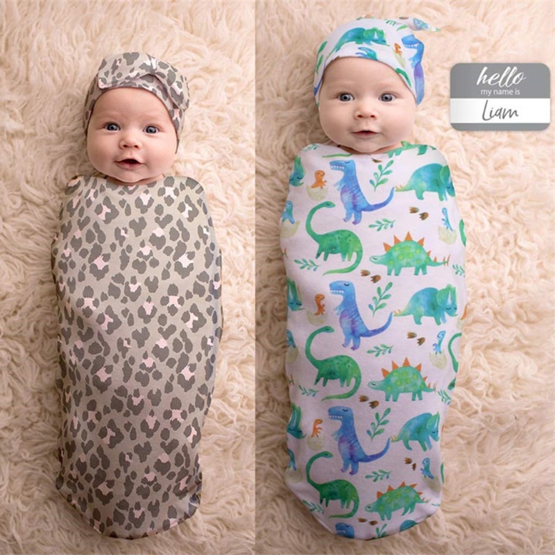 Bộ Túi Ngủ Và Mũ Quấn Em Bé Sơ Sinh Dùng Làm Đạo Cụ Chụp Ảnh