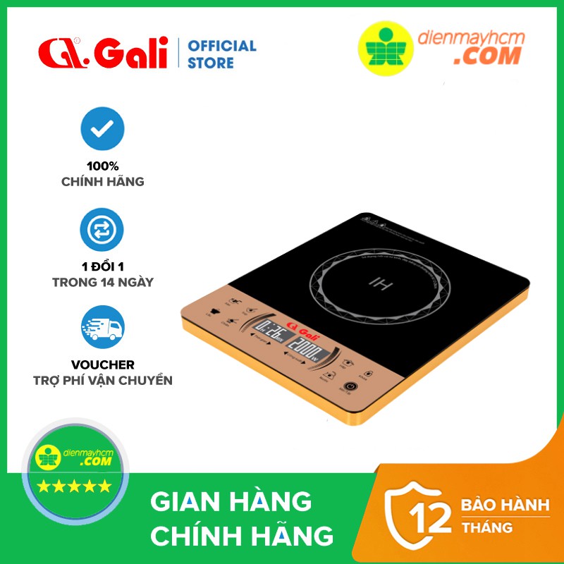 Bếp điện quang Gali GL-2020 2100W nhập khẩu bảo hành chính hãng tem CR chứng nhận chất lượng hàng hóa nhập khẩu