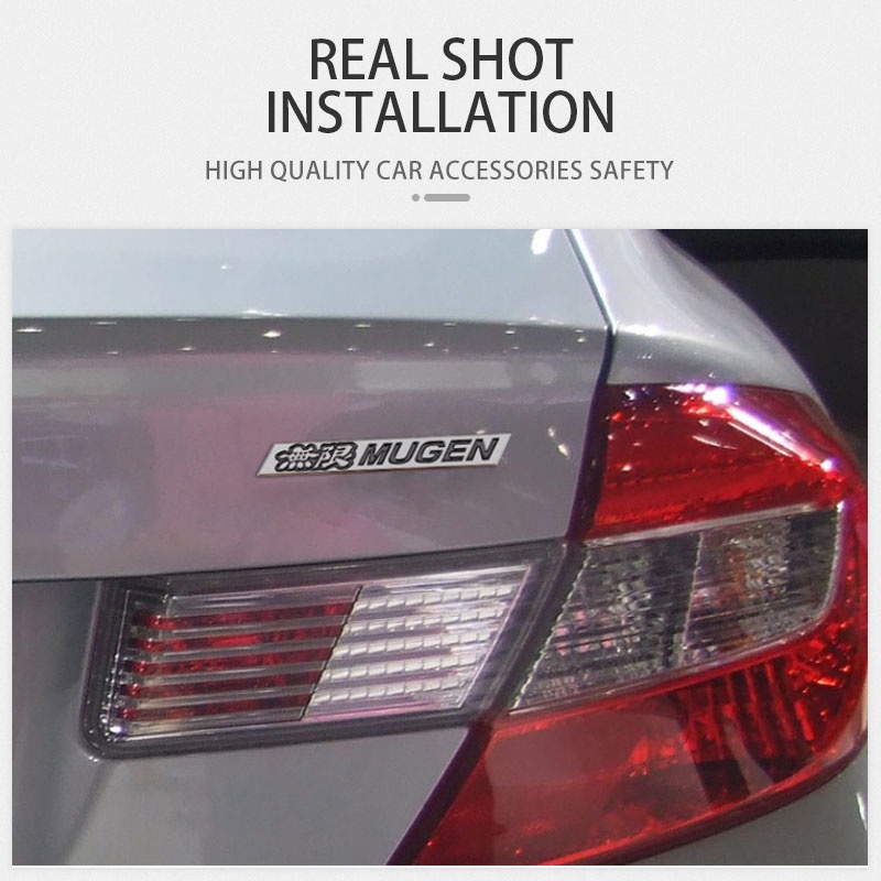 Miếng Dán Trang Trí Xe Hơi MUGEN 1 Chiếc 15x110mm Bằng Nhôm In Logo Thời Trang Sang Trọng Nhãn dán xe ô tô Cánh gió tự động Biểu tượng kim loại Đua xe phổ quát Huy hiệu lưới tản nhiệt phía sau Bộ phận trang trí thân xe phía sau Phụ kiện ngoại thất ô tô