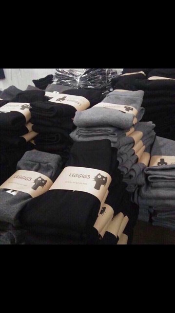 { Sỉ Sll } Quần Legging Tag Con Mèo Nót Nhung Bên Trong Siêu Ấm