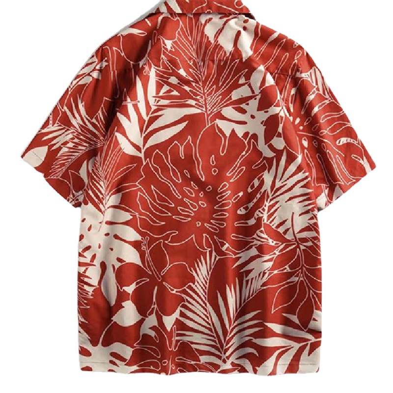 Áo Sơ Mi Nam Tay Ngắn Dáng Rộng Phong Cách Hip Hop Thời Trang Mùa Hè size M-3XL