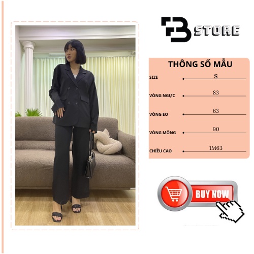 Áo blazer nữ tay dài form rộng công sở bigsize phong cách ulzzang hàn quốc BSTORE AK01 | BigBuy360 - bigbuy360.vn