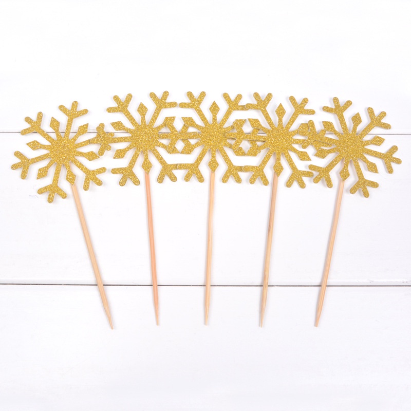 que cắm bánh [FREESHIP] topper bông tuyết