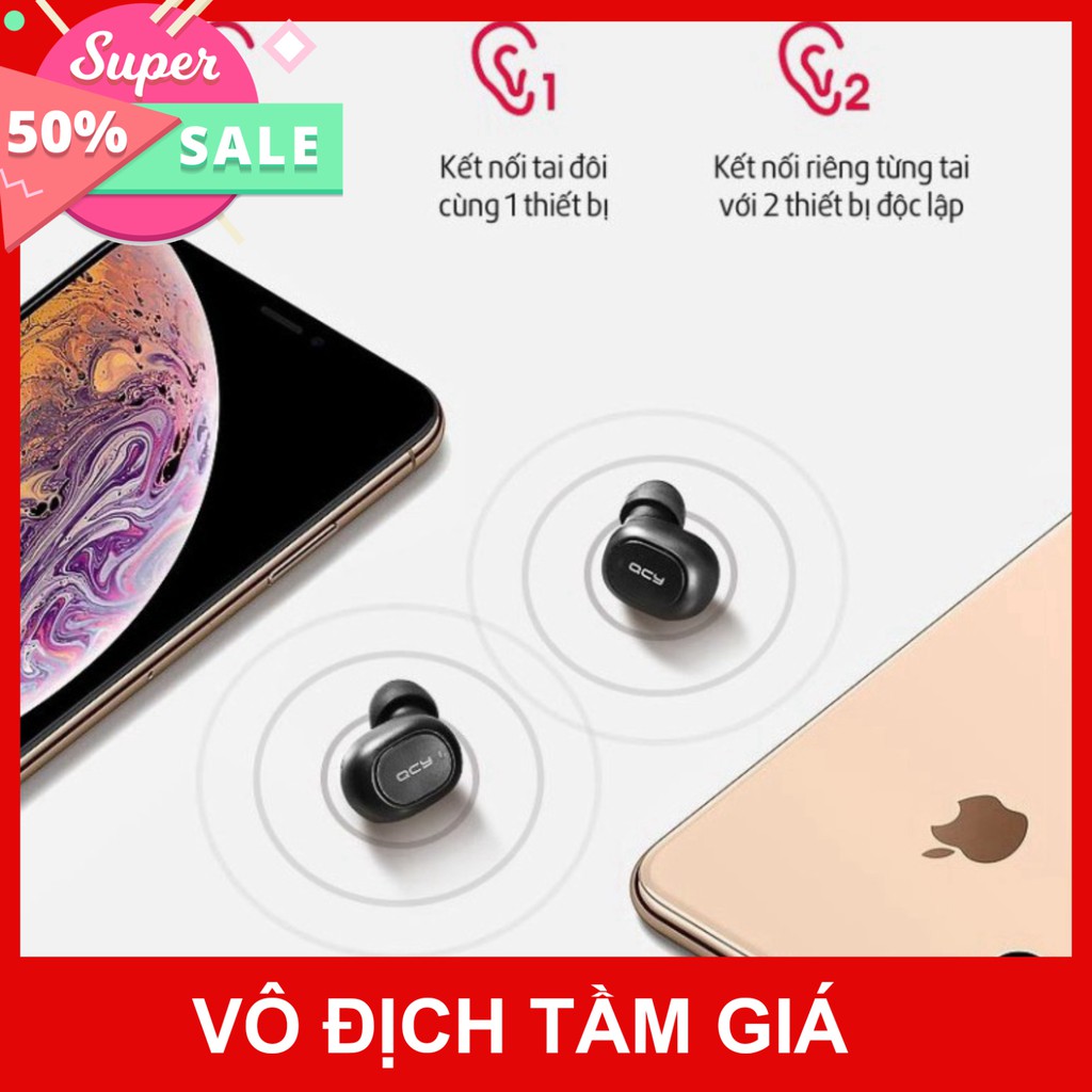 GIÁ VÔ ĐỊCH Tai nghe Bluetooth QCY T1 GIÁ VÔ ĐỊCH