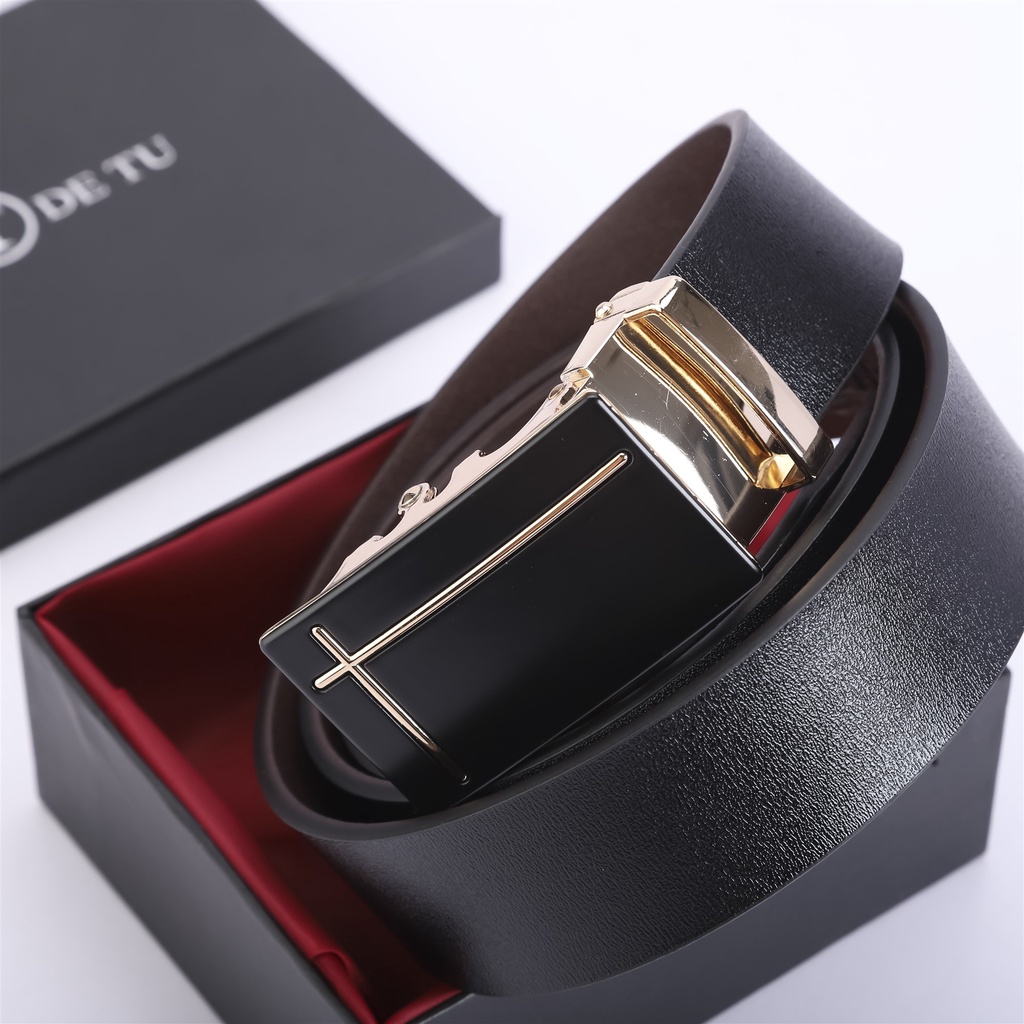 Thắt Lưng Nam Da DETU PL3120 Khóa Tự Động Cao Cấp