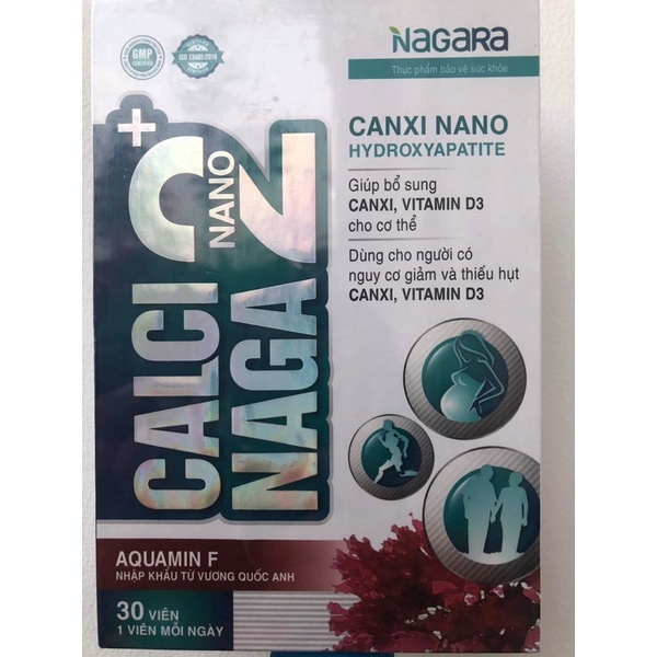 Canxi nano 2+ hydroxyapatite nagara (Aquamin F nhập khẩu Anh)bổ sung calci, vtm d3, vtm k2 mk7,phụ nữ có thai,cho con bú