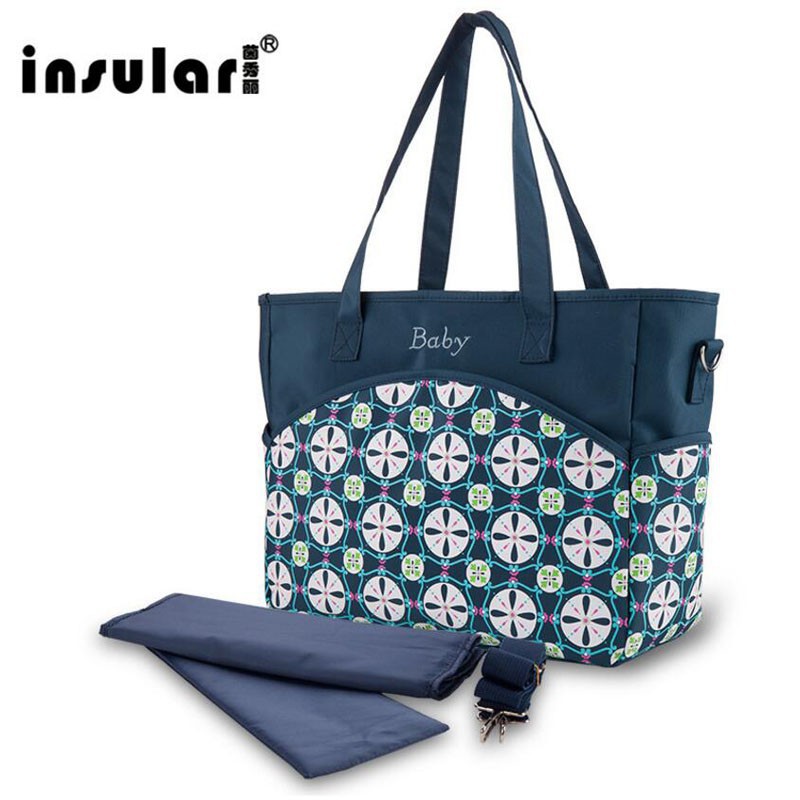 Insular Waterproof Diaper Bag Large Capacity Maternity Bag Baby Bag for Mommy