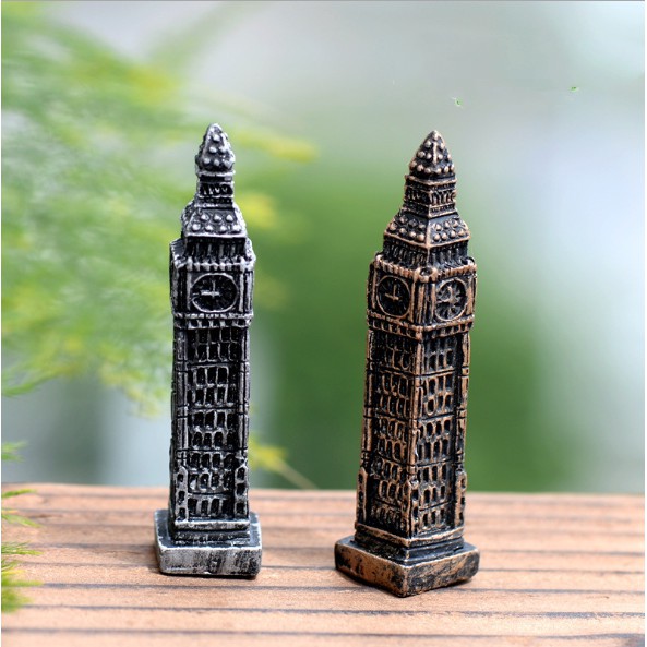 Mô hình tháp đồng hồ Big Ben thích hợp trang trí tiểu cảnh, móc khóa, DIY