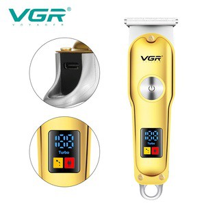 Tông đơ cắt tóc chuyên nghiệp VGR V290 có màn hình LED cảnh báo thông minh công suất mạnh mẽ sử dụng pin sạc có thể cắm