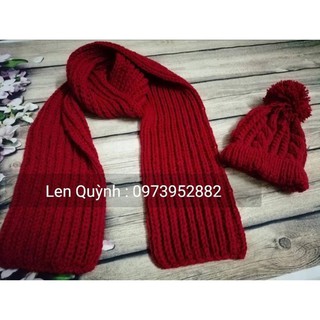 Khăn mũ len đan tay - Khăn len handmade