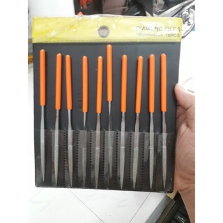 4x160mm bộ dũa kim cương tam giác 10 món hongyu