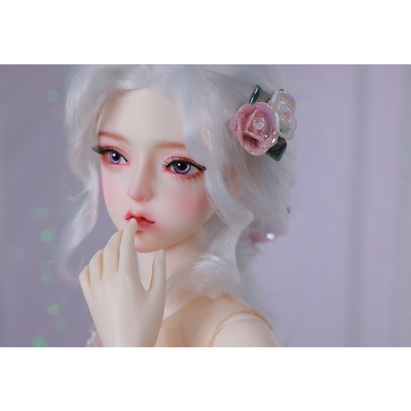 Cô nàng búp bê trưởng thành váy tím hoa cao 62cm