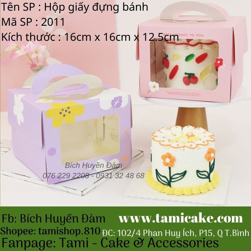 SET 5 HỘP GIẤY HOA CÚC ĐỰNG BÁNH BENTO