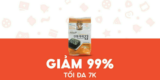 - t-mart - giảm 7k cho sản phẩm rong biển ăn liền haelove