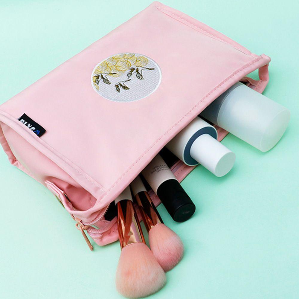 Túi Đựng Mỹ Phẩm Thêu Họa Tiết Đơn Giản Chống Thấm Nước MIHAN1 Ốp