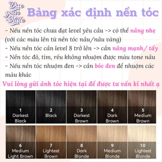 (KHÔNG TẨY) THUỐC NHUỘM TÓC THAN CHÌ