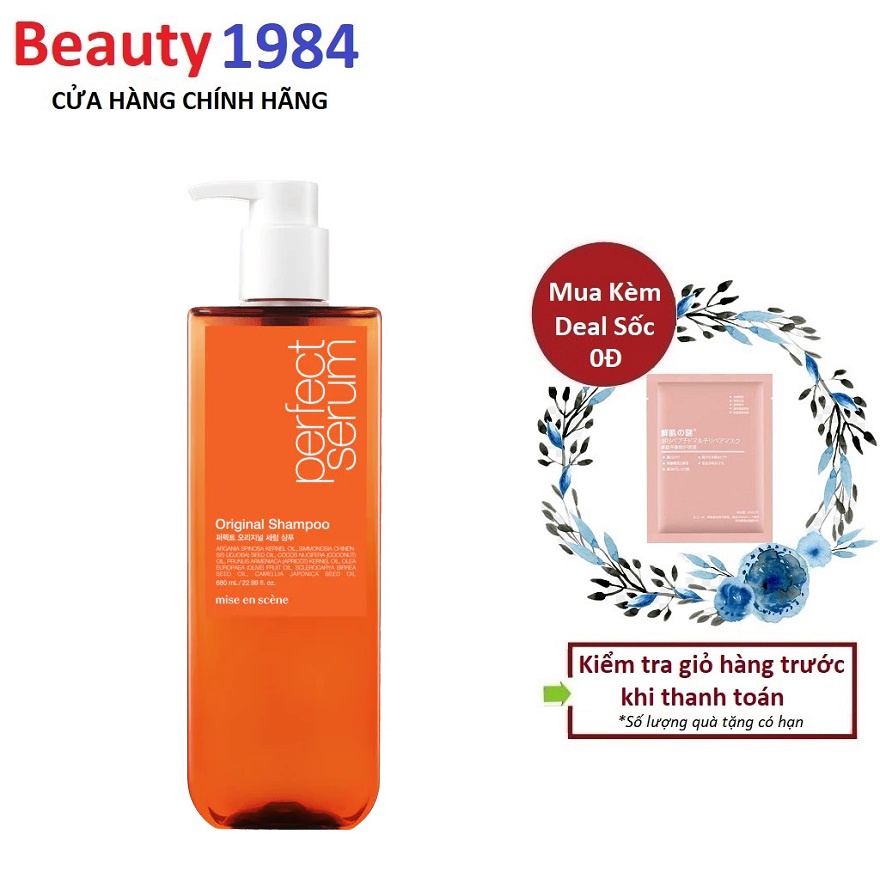 Dầu Gội Giàu Dưỡng Chất Miseen Scène Perfect Serum Golden Morocco Argan Oil Original Shampoo 680ml