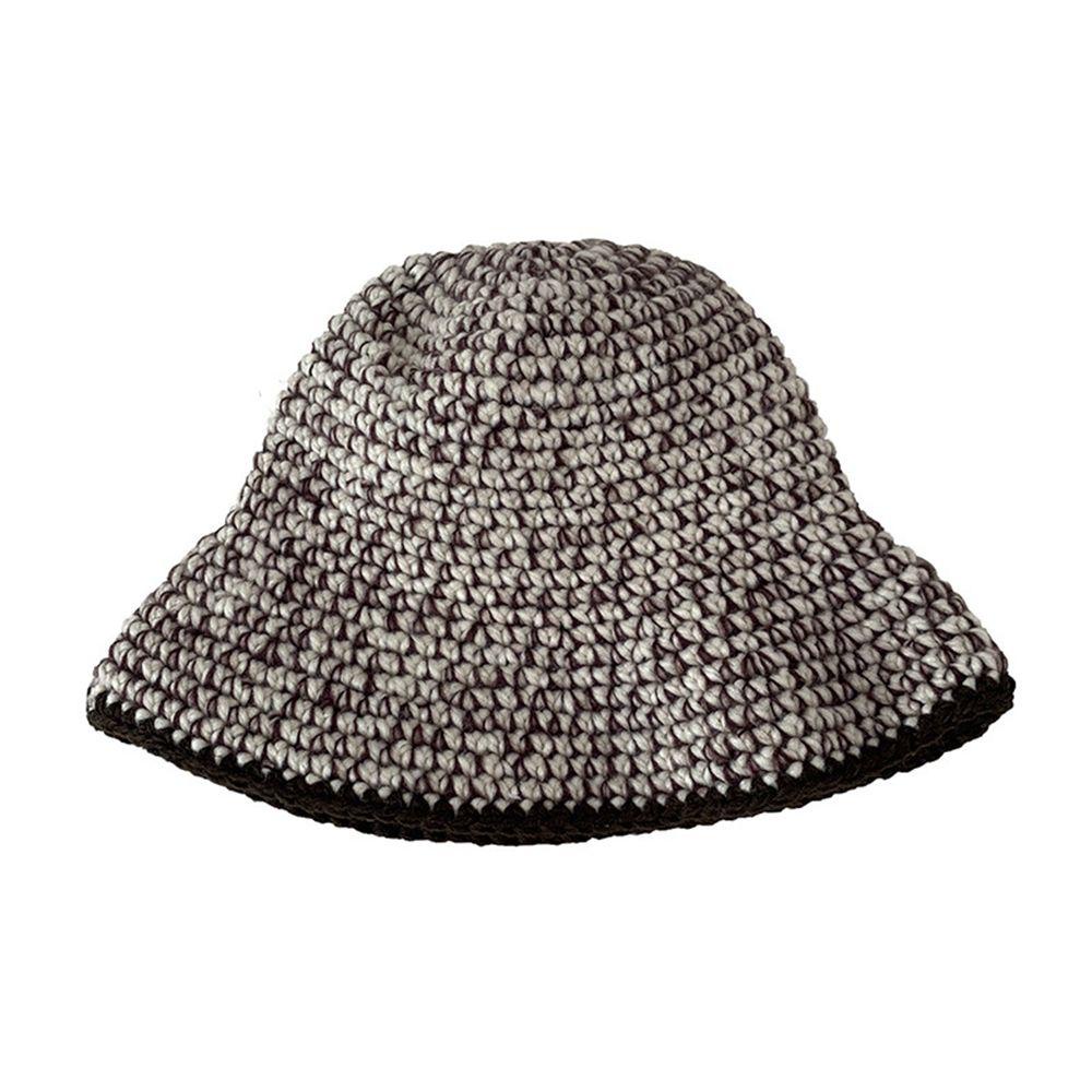Mũ Bucket Dệt Kim Kẻ Sọc Phong Cách Dân Tộc Harajuku 1 Cho Nữ