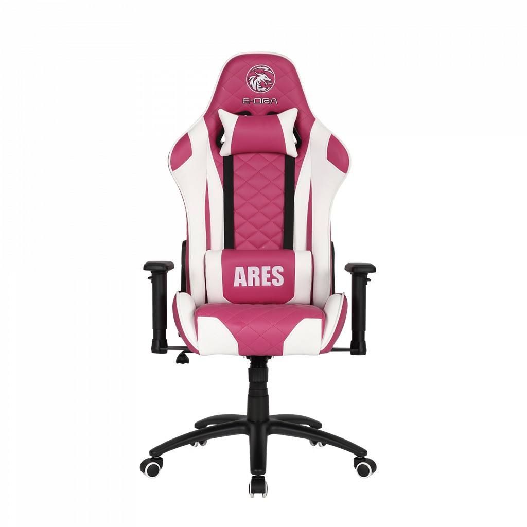 Ghế xoay Gaming E-DRA Ares EGC 207 Pink white - Ghế Gaming cao cấp - Chất liệu: Da cao cấp PU dễ dàng lau chùi sạch sẽ