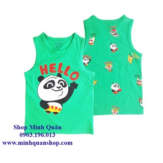 Áo thun bé trai gấu panda ngày hè