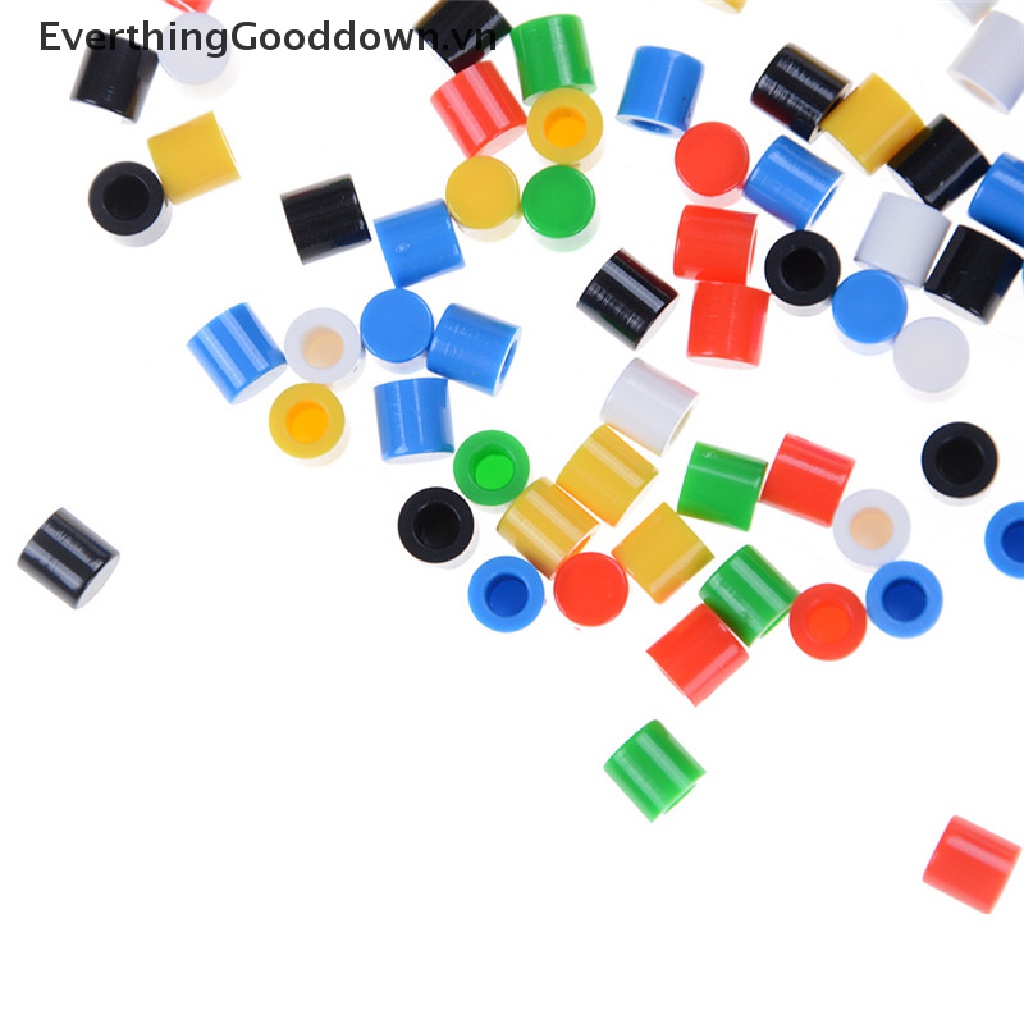 Everthinggooddown 100 Nắp Nhựa Đậy Nút Công Tắc Nhấn 6 * 6mm
