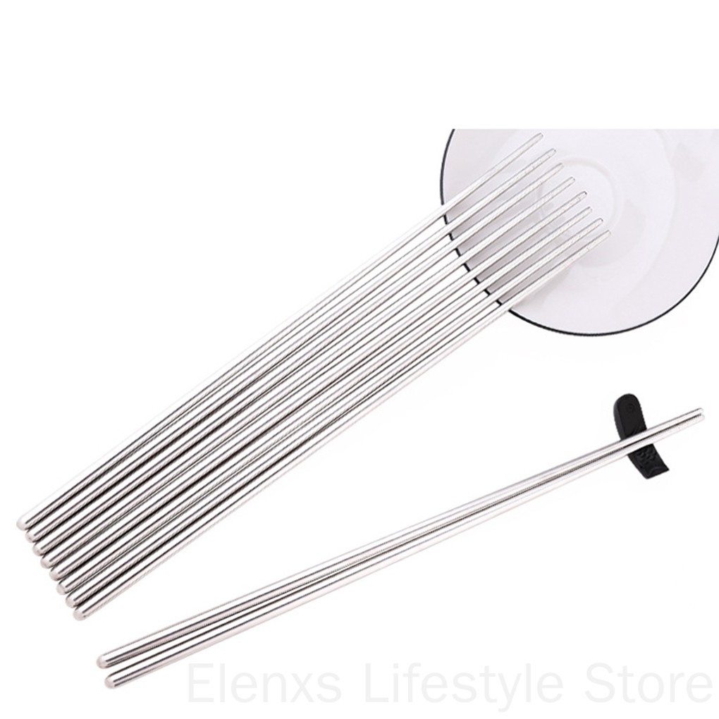 1 Đôi Đũa Dài Bằng Thép Không Gỉ 36cm