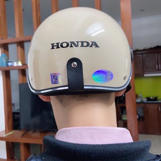 Mũ bảo hiểm honda nửa đầu có kính giá rẻ, Nón bảo hiểm có kính chắn gió chất lượng cao nhiều sắc màu