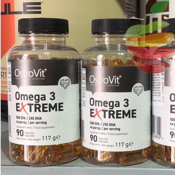 Viên Uống Dầu Cá Cô Đặc OSTROVIT OMEGA 3 EXTREME hàm lượng cao 90 viên