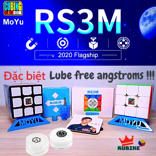 Rubik 3x3 Rs3 2020 Lube Free Angstroms (Phiên bản nâng cấp nam châm) - Rubik Nam châm Giá rẻ