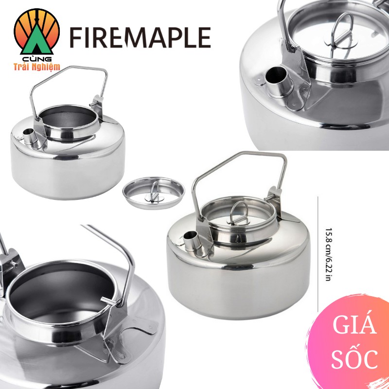 [CHÍNH HÃNG] Ấm Đun Nước 1L Antarcti Thép Không Gỉ Fire Maple Chuyên Dụng Dã Ngoại Antarcti stainless steel kettle