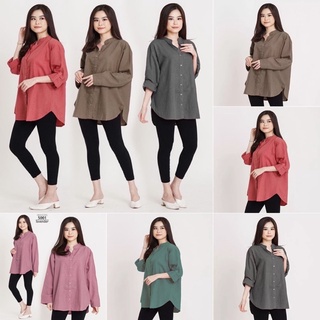 Kemeja 5001 Quần Áo Công Sở LD 120cm XXL XXXL Cotton Hàng Ngày Mới Nhất Cho Văn Phòng / Hàng Ngày Của Mẹ