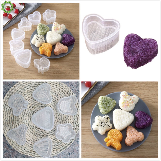 Bộ 6 Dụng Cụ Làm Cơm Nắm Cho Bé Diy