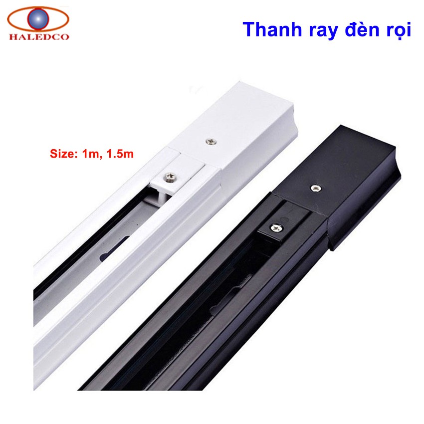 Thanh ray đèn rọi, thanh ray đèn, thanh ray treo đèn rọi HALEDCO 1m/1.5m hợp kim nhôm, độ bền cao ch