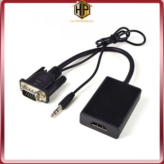 Cáp chuyển đổi Vga sang HDMI có hỗ trợ Audio màu đen giá rẻ