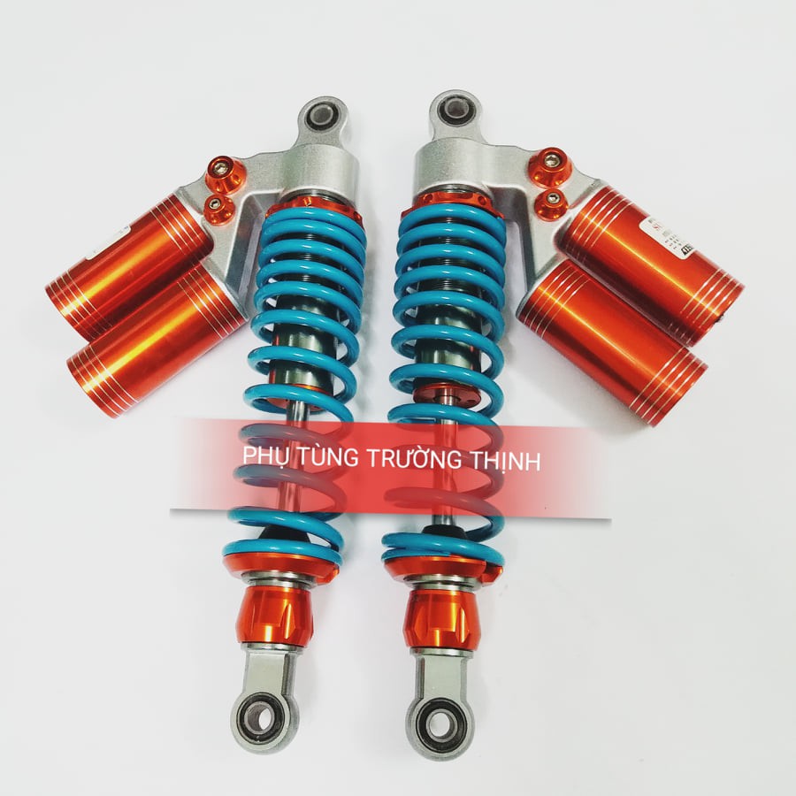 Cặp Phuộc sau Sum Racing 2 bình dầu Xanh Nitron mẫu mới gắn xe : Wave ...