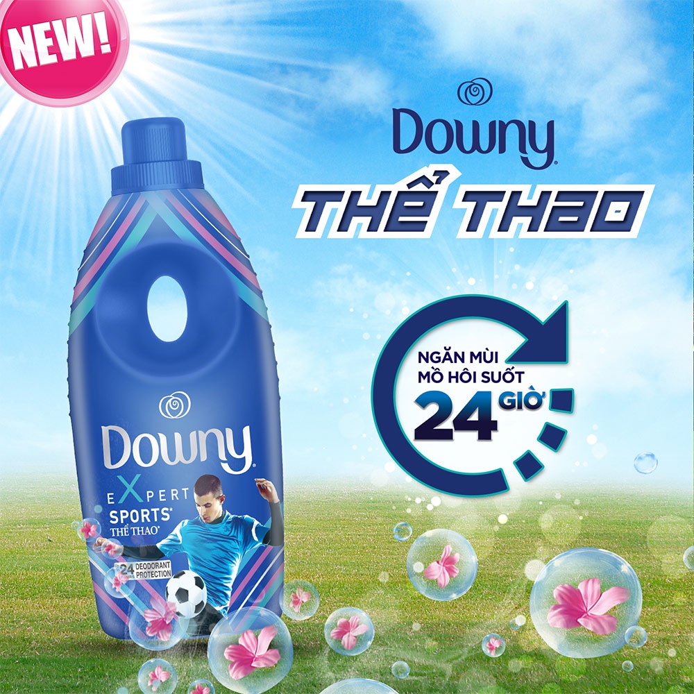 Nước xả vải Downy chai 900ML, Đủ Hương tinh dầu thiên nhiên.