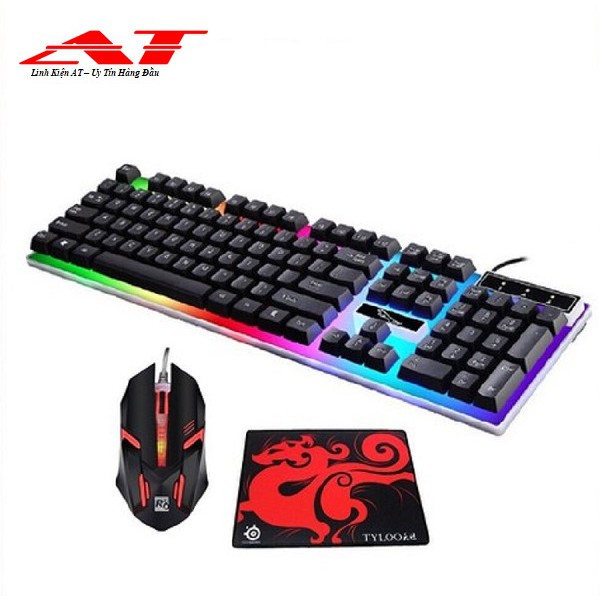 [FREESHIP] Combo Bàn Phím LED Giả Cơ G21 Và Chuột Chơi Game R8 1602 (Đen) + Tặng Kèm Lót Chuột | WebRaoVat - webraovat.net.vn