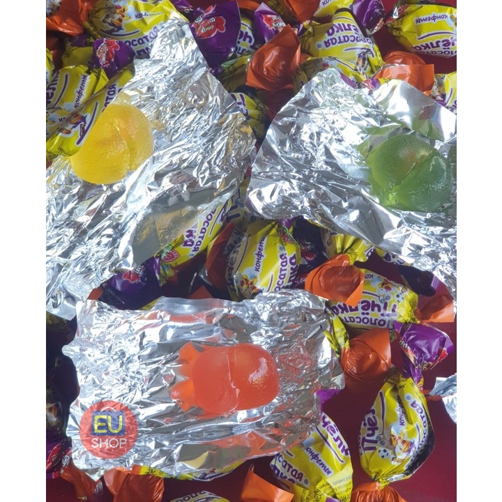 Kẹo dẻo con ong Slavyanka vị dâu táo cam Gói 500G